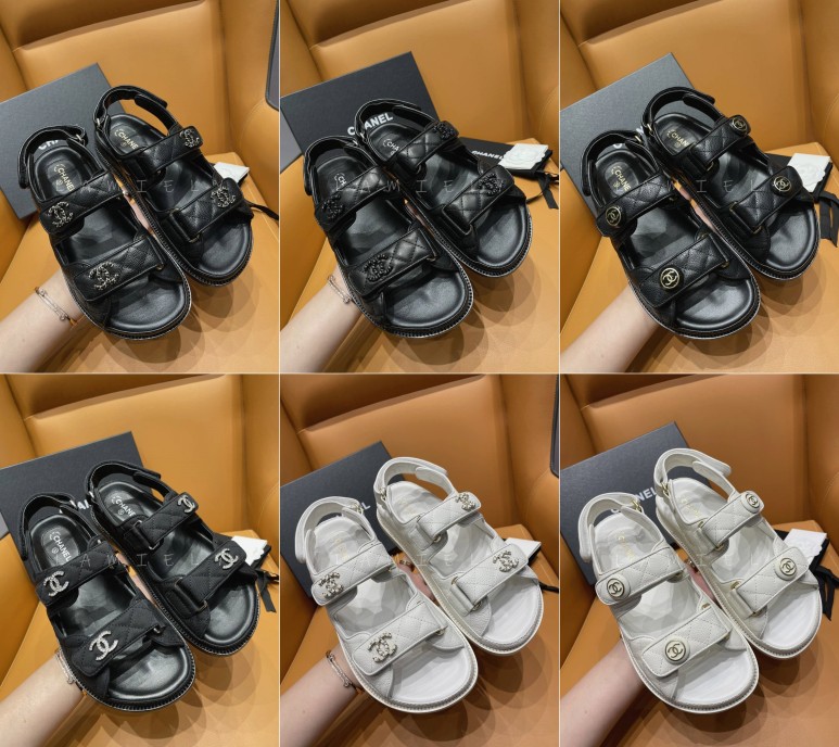 샤넬 벨크로 샌들 / 6컬러
