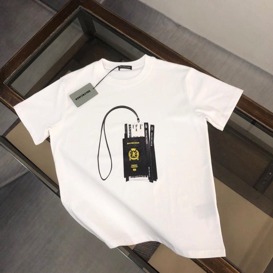 발렌시아가 passport 프린팅 티셔츠 남녀공용 (국내배송)