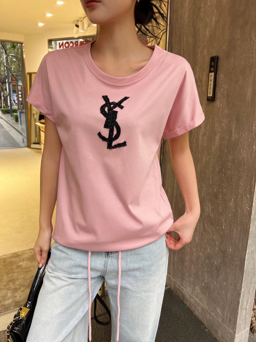 생로랑 로고 반팔티셔츠 3컬러