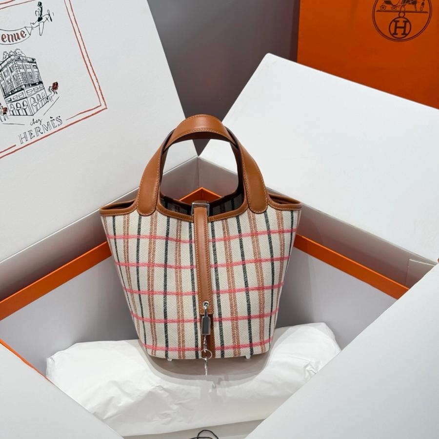에르메스 피코탄백 캔버스 18cm