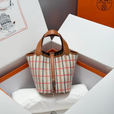 에르메스 피코탄백 캔버스 18cm
