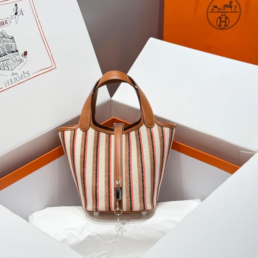 에르메스 피코탄백 캔버스 18cm