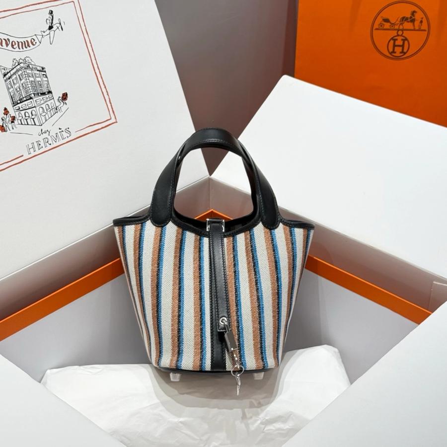 에르메스 피코탄백 캔버스 18cm