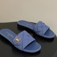샤넬 26C 샌들 데님 슬리퍼 2cm