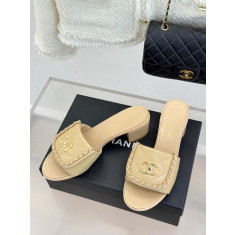 샤넬 체인 샌들 슬리퍼 4cm