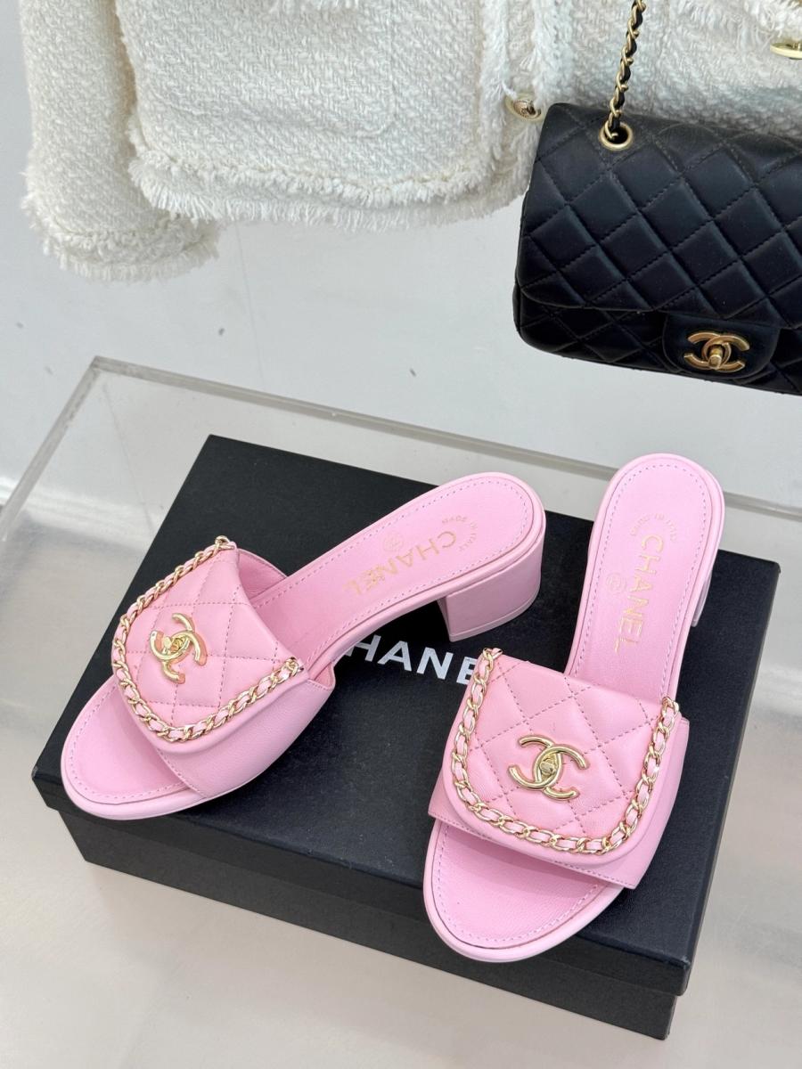샤넬 체인 샌들 슬리퍼 4cm