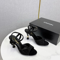샤넬 크리스탈 샌들 힐 7cm