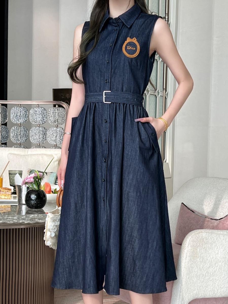 디올 26ss 데님 벨트 원피스