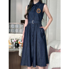 디올 26ss 데님 벨트 원피스