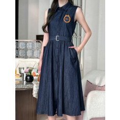 디올 26ss 데님 벨트 원피스