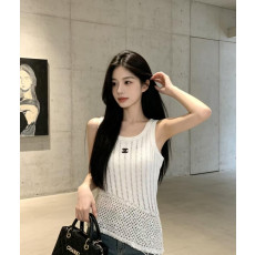 샤넬 언밸런스 민소매 나시