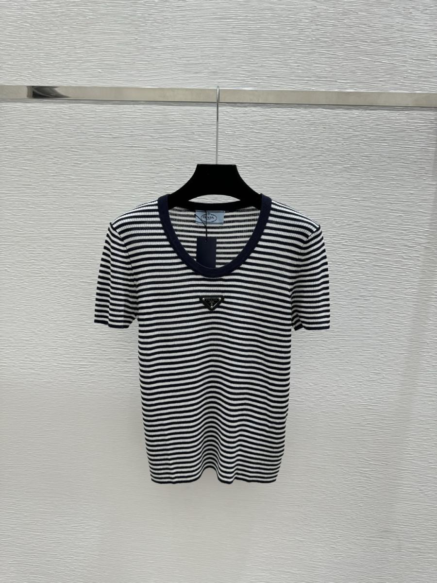 프라다 26ss 스트라이프 반팔