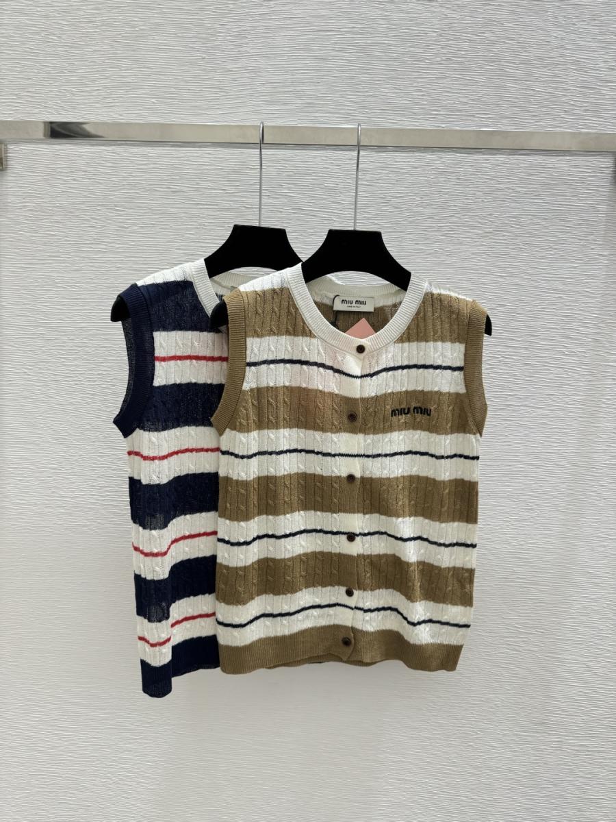 미우미우 민소매 나시 베스트 (2컬러)