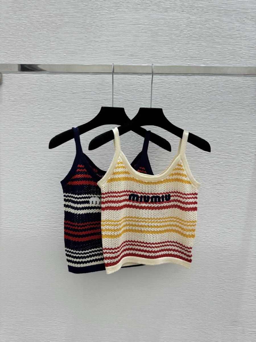 미우미우 크롭 나시 (2컬러)