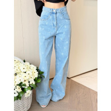 샤넬 워싱 데님 팬츠