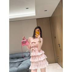 샤넬 리본 레이어 나시 원피스