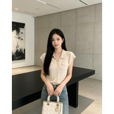 샤넬 26 반팔 카라 가디건 (2컬러)