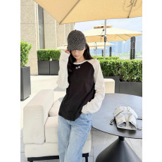 샤넬 26 배색 긴팔 티셔츠