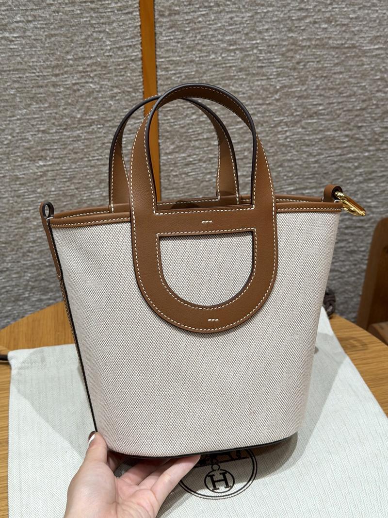 에르메스 인더루프 18cm 캔버스 골드