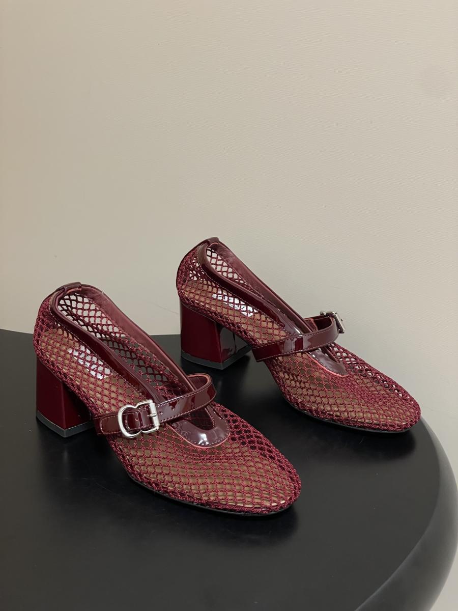 알라이아 피시넷 메리제인 슈즈 5.5cm