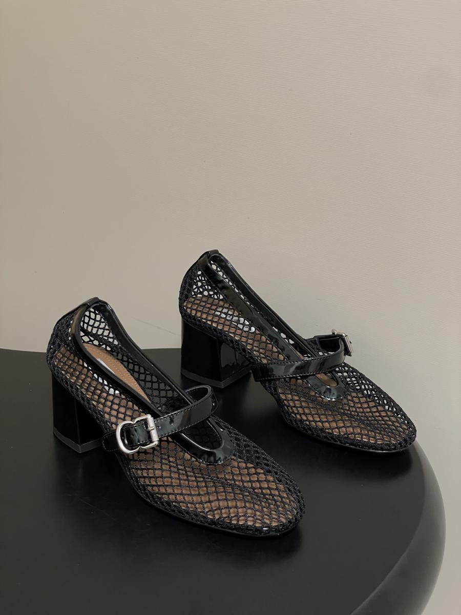 알라이아 피시넷 메리제인 슈즈 5.5cm