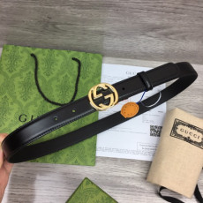 GUCCI 여성용 24 신상 라운드 버클 벨트 고퀄 해외배송 2.5cm