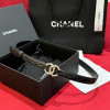 CHANEL 샤넬 CC로고 레더 벨트 (해외최상급)