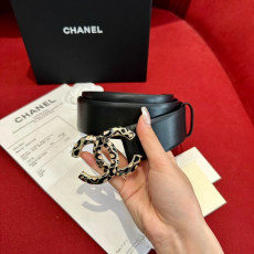 CHANEL 샤넬 CC로고 체인 레더 벨트 (해외최상급)