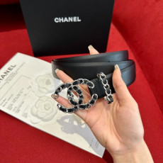 CHANEL 샤넬 CC로고 체인 레더 벨트 (해외최상급)