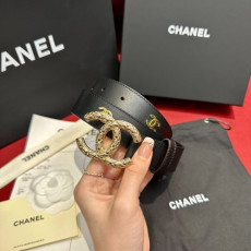 CHANEL 샤넬 CC로고 레더 벨트 (해외최상급)
