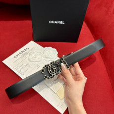CHANEL 샤넬 CC로고 체인 레더 벨트 (해외최상급)