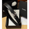 샤넬 CC 로고 카프스킨 벨트-4.0