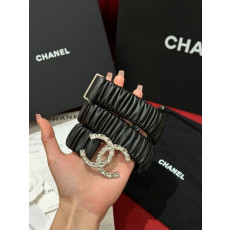 CHANEL 샤넬 CC로고 레더 벨트 (해외최상급)