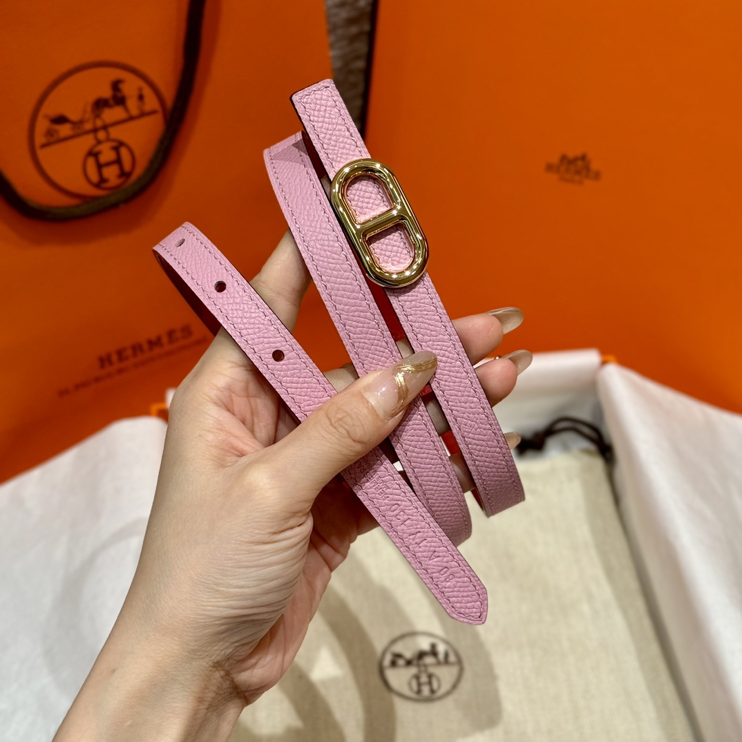 [해외최상급]에르메스 Chaine d'Ancre 체인 양면 벨트(1.3CM)