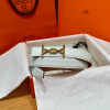 HERMES 에르메스 Lagune 벨트 버클 리버서블 가죽 스트랩 벨트 24mm