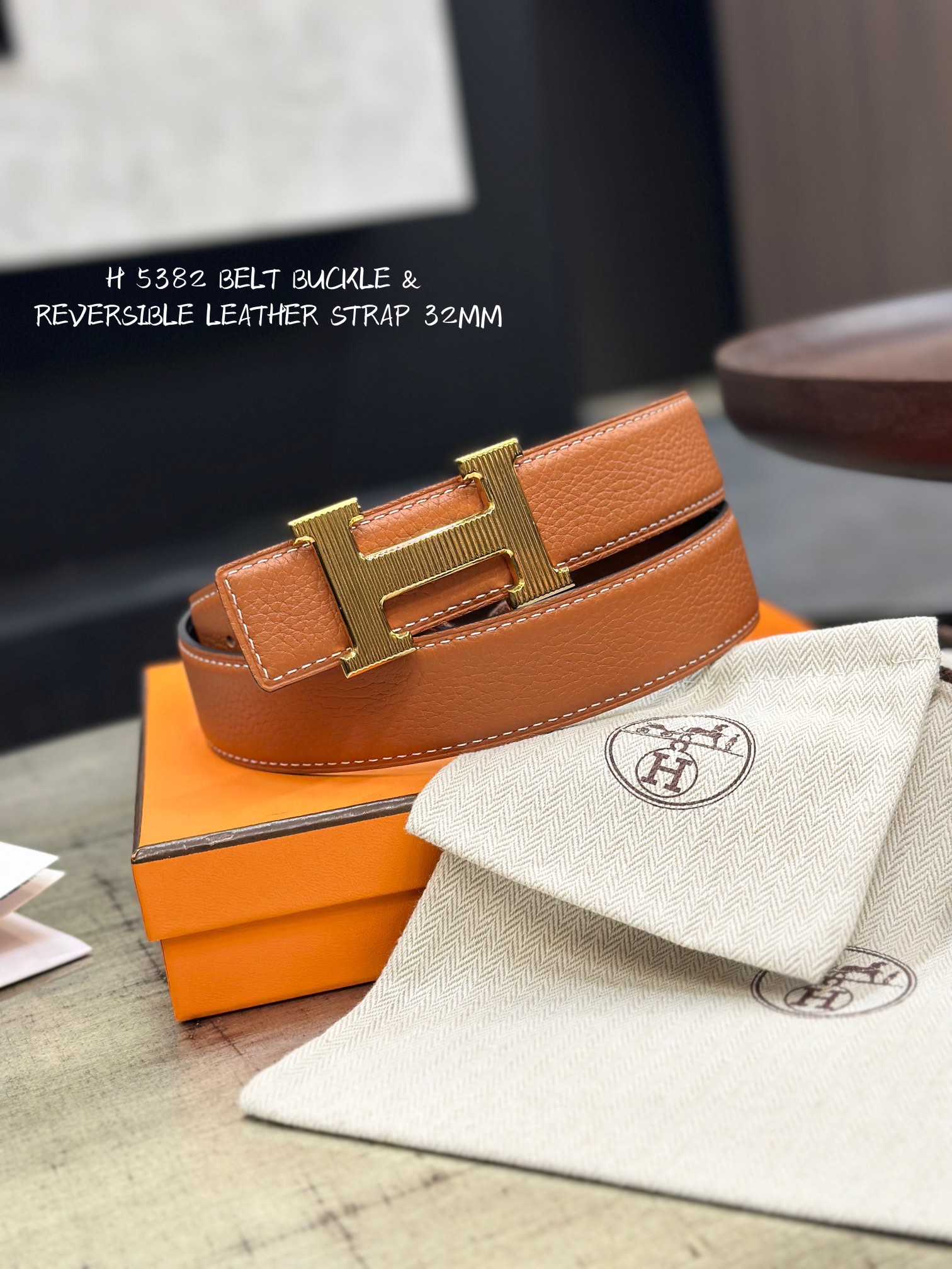 에르메스 BELT BUCKLE & REVERSIBLE 32MM
