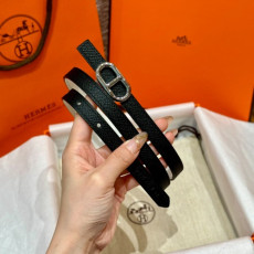 HERMES 에르메스 Maillon H 벨트 버클 리버서블 가죽 스트랩 벨트 13mm