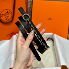 HERMES 에르메스 버클 리버서블 가죽 스트랩 벨트 13mm