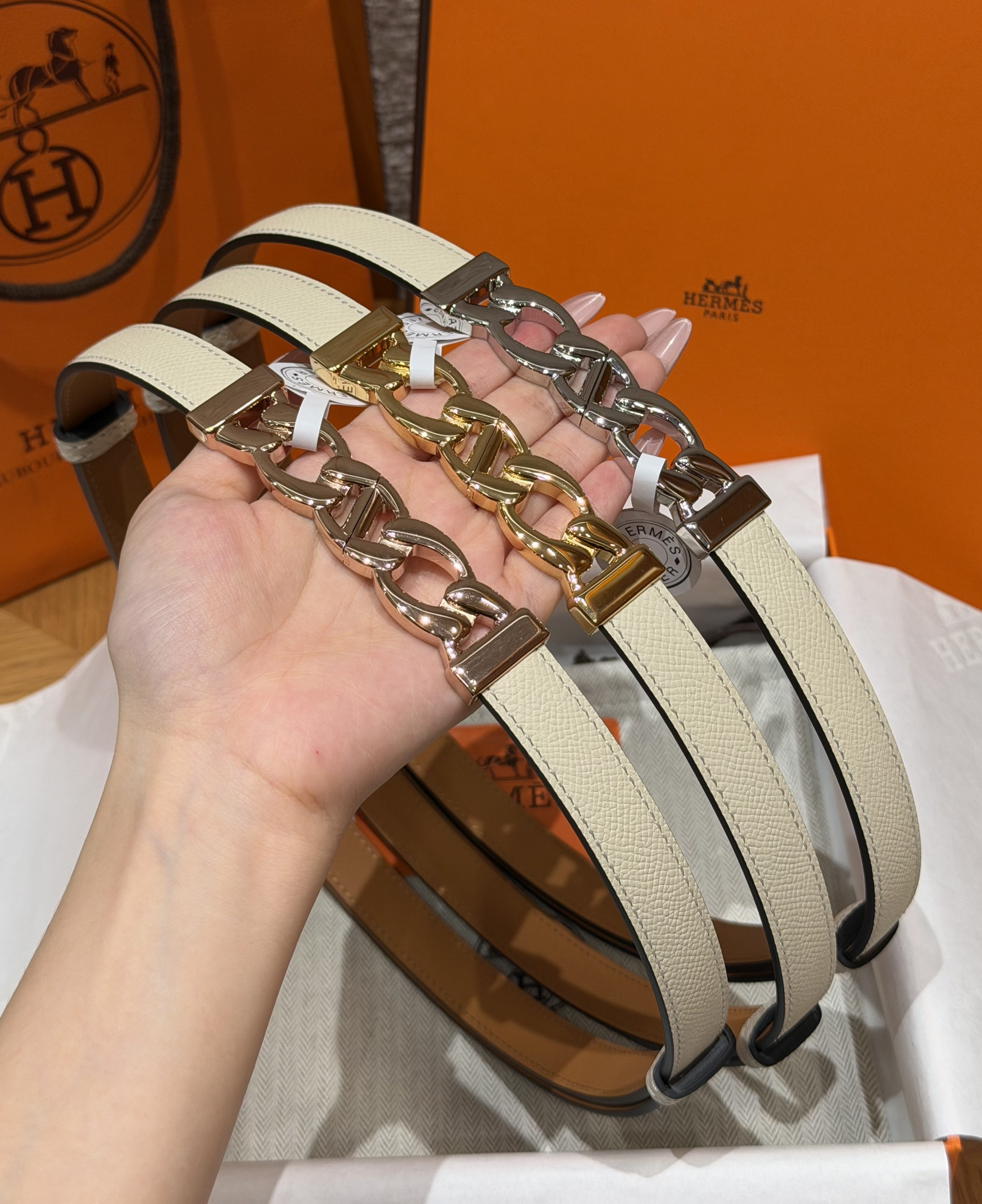 에르메스 Chaine‑d‑Ancre belt- 18mm