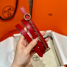 HERMES 에르메스 버클 리버서블 가죽 스트랩 벨트 13mm