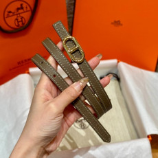 HERMES 에르메스 Maillon H 벨트 버클 리버서블 가죽 스트랩 벨트 13mm