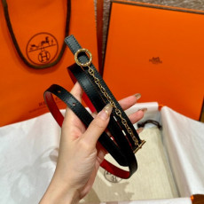 HERMES 에르메스 버클 리버서블 가죽 스트랩 벨트 13mm