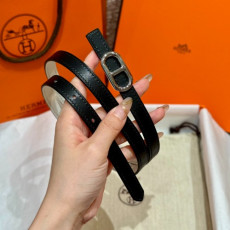 HERMES 에르메스 Maillon H 벨트 버클 리버서블 가죽 스트랩 벨트 13mm