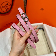HERMES 에르메스 Maillon H 벨트 버클 리버서블 가죽 스트랩 벨트 13mm