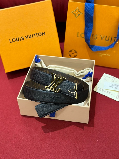 LOUIS VUITTON 루이비통 프리티 LV 20mm 리버서블 벨트