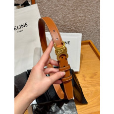 셀린느 카프스킨 양면 벨트 - 2.5