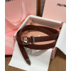 미우미우 Leather 벨트 - 25mm