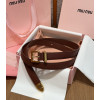 미우미우 Leather 벨트 - 25mm
