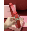 [해외최상급]미우미우 레터링 램스킨 벨트-3CM