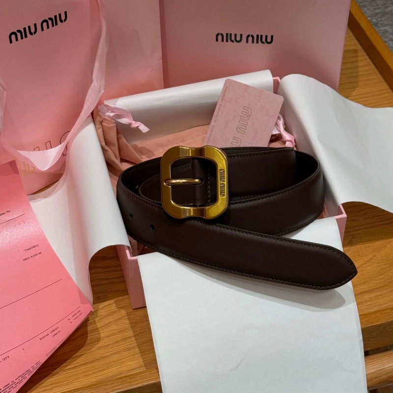미우미우 25ss 여성 벨트-3.5cm
